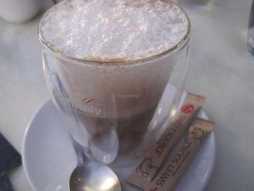 Coffee with soy milk at ChuChai in Montreal