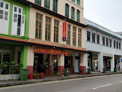 Bakery exterior at Werner's Oven in East Singapore