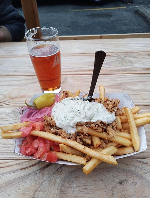 Greek fries 🤤 at New Public - Food Truck in Bellingham