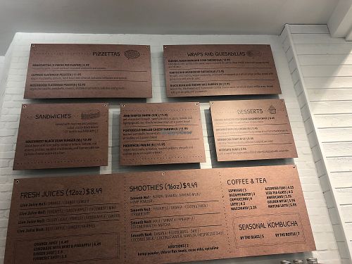 Menu at Holi Vegan Kitchen in Aventura