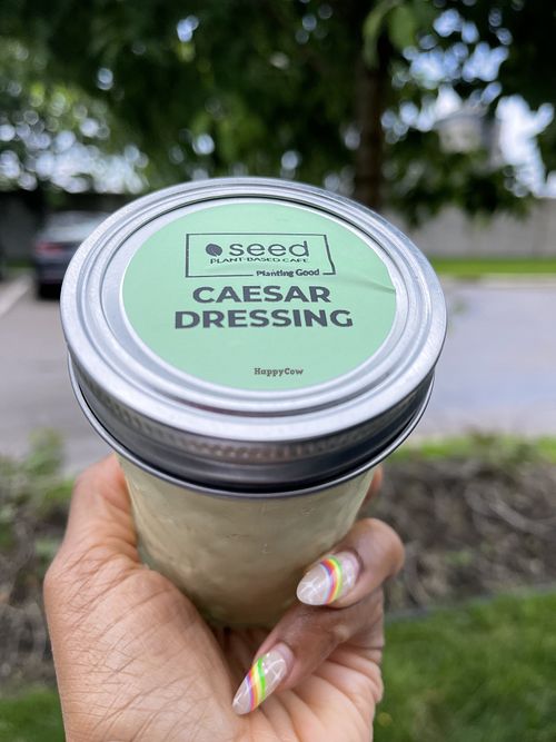 Finally a perfect container (old ones used to spill)  at Seed Cafe in Minneapolis