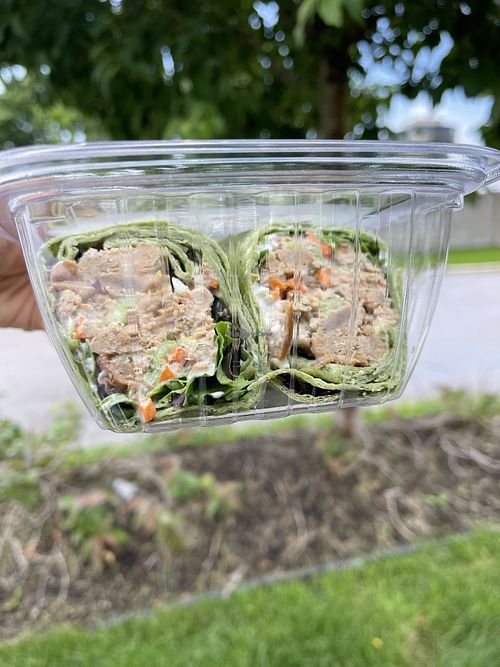 Dill Chkn Salad wrap - tasty  at Seed Cafe in Minneapolis