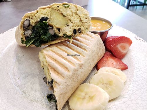 Breakfast burrito at Seed Cafe in Minneapolis