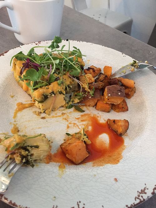 Chickpea frittata  at Seed Cafe in Minneapolis