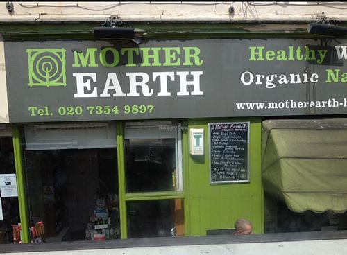 outside  at Mother Earth - Islington in North London