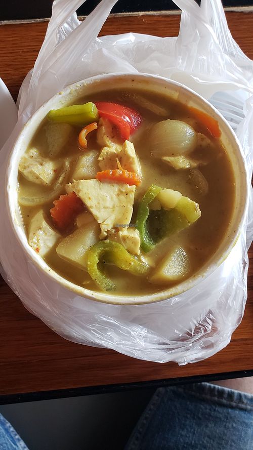 Yellow Curry with tofu and potatoes at Sab Lai Thai Kitchen in San Diego