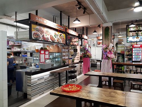 Side view at 340 Vegetarian in Northeast Singapore