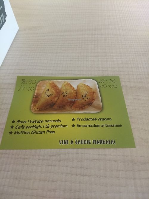 Opening hours at Mandala in Tarragona