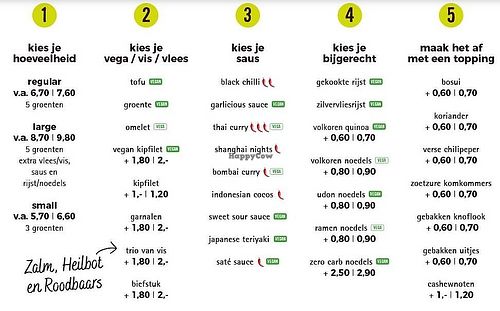 vegan options at Eazie in Tilburg