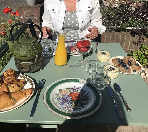 Breakfast day 2 at Villa La Vida in Egmond Aan Zee