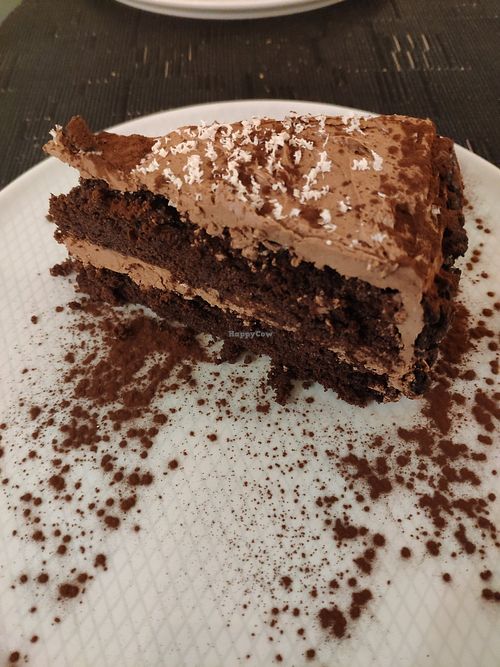 Chocolate cake at La Teca Burger in Sabadell