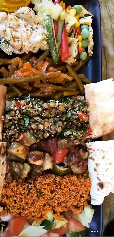 Mezze platter  at Cafe Blue Sage in Cambridge