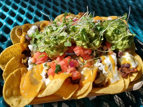 Nachos at The Little Green Kitchen in West Los Angeles