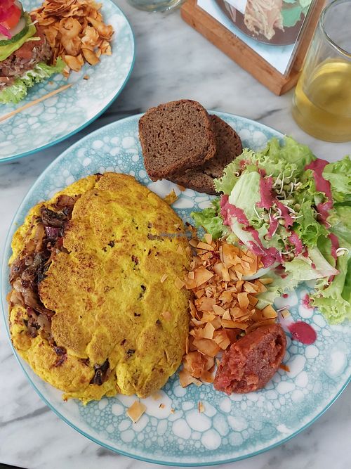 Tofu omlete, everything just tasted sweet :/ at Terra in 