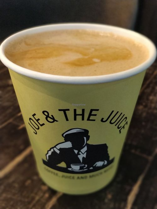 Hot mocha with soy milk at Joe & The Juice in Central Singapore