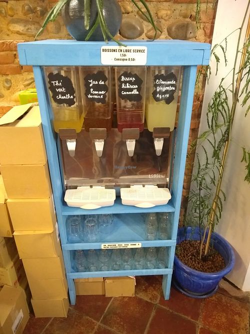 Cold organic teas at Les Frères Chapelier - Boulangerie Artisanale Bio in Toulouse