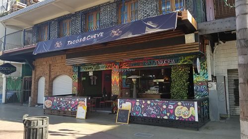 Outside at Laka Laka  in Tijuana