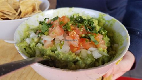 Guacamole and hand made chips at Laka Laka  in Tijuana