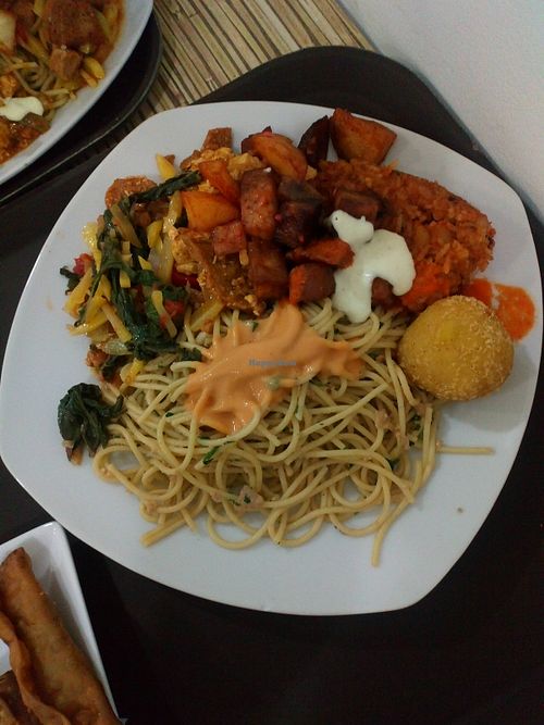 Buffet at Loving Hut - Jiron Carabaya in Lima