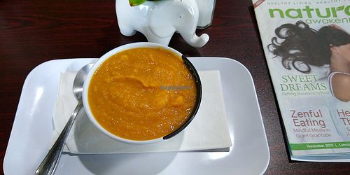 Roasted Pumpkin Soup of the Day! at Tivoni Vegan Kitchen & Bakery in Lancaster