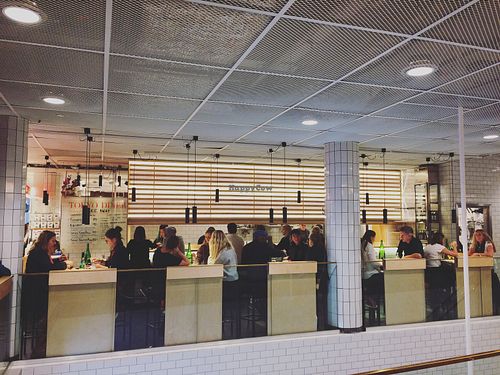 Seating area at Tokyo Diner in Stockholm