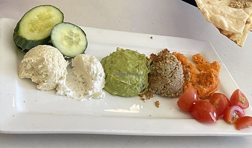 Mezze platter at Aux Vivres - St Laurent in Montreal