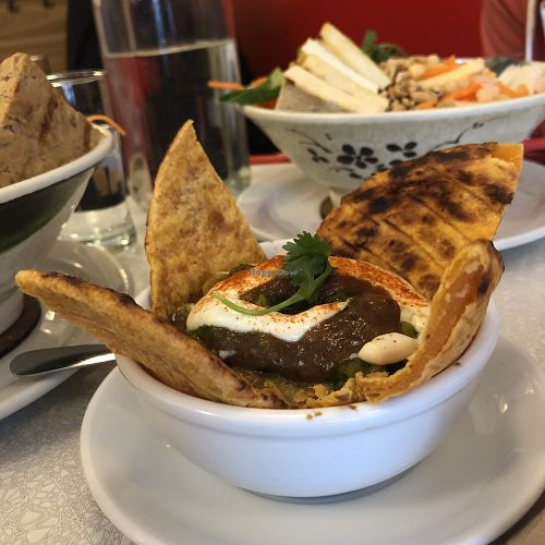 Chana Paratha at Aux Vivres - St Laurent in Montreal