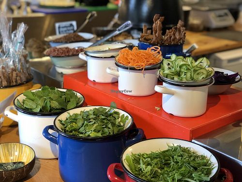 Ingredients  at Juice & Bowl in Tel Aviv