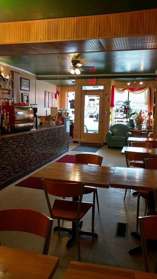 Main dining area at Unity Cafe in Parkersburg