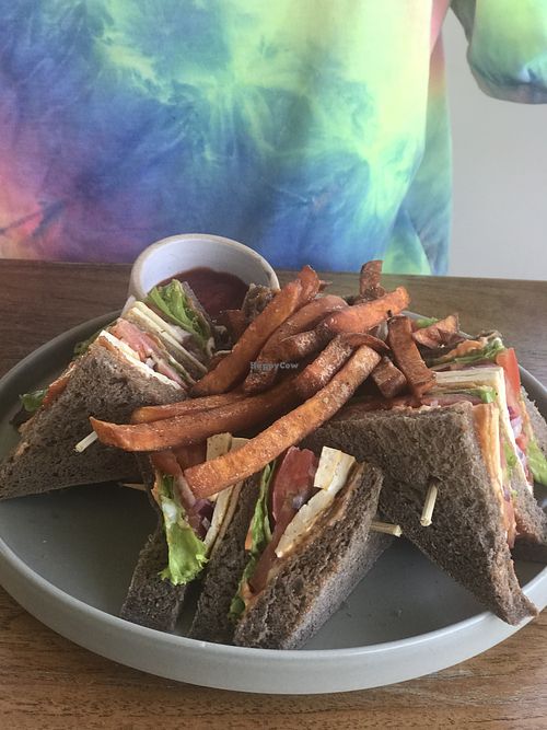 Club sandwich   at I Am Vegan Babe in Canggu