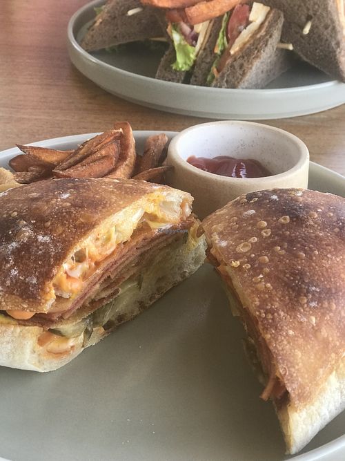 Amazing Cuban sandwich 😍  at I Am Vegan Babe in Canggu