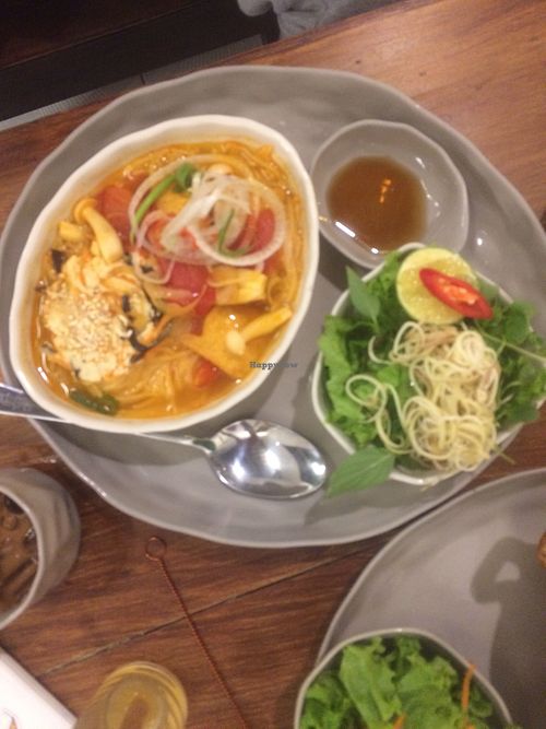 Noodle soup  at Vegan Zone in Hoi An