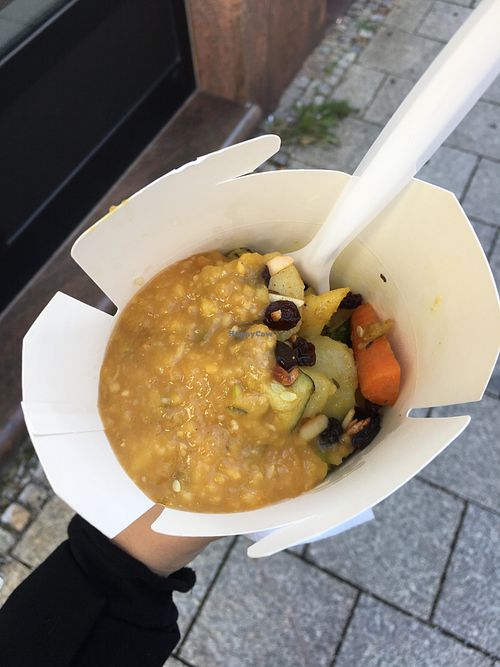 basmati rice, veggies and mango chili sauce at Exotiko -  Eat Creative in Augsburg