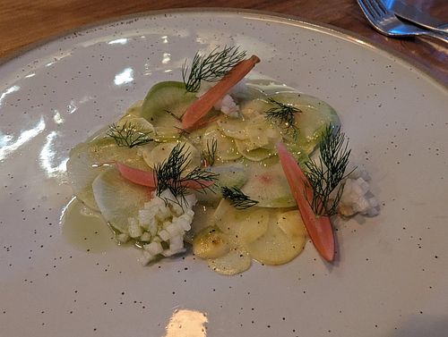Turnip, Radish at Hillside Kitchen & Cellar in Wellington