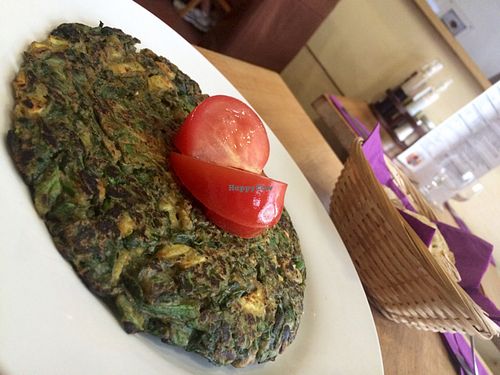 spinach & mushroom ommlett  at Veget'Halles in Paris
