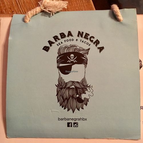 Logo at Barba Negra in Holbox