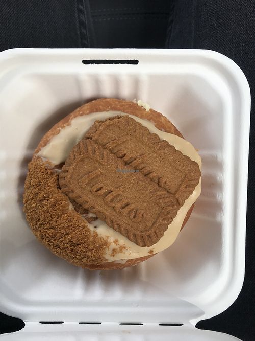 Lotus vegan doughnut  at Glazed in Bournemouth