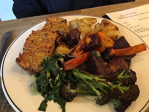 Sunday roast dinner at Dash Garden Cafe in Nottingham