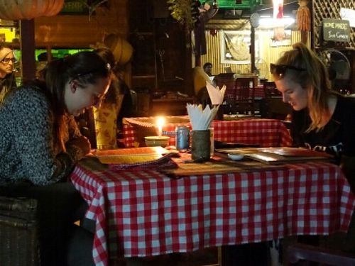 candle lit ambience at The Moon - Old Bagan in Bagan