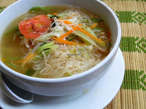 Noodles soup  at The Moon - Old Bagan in Bagan