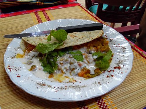 Fajitas at The Moon - Old Bagan in Bagan