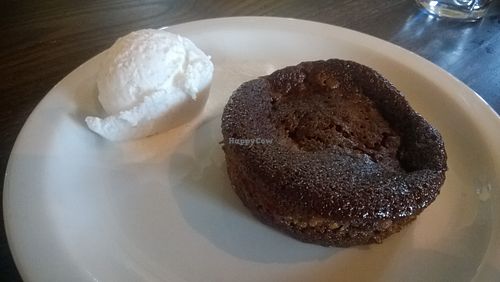 Rhubarb, ginger pudding at The New Crown in South Shields