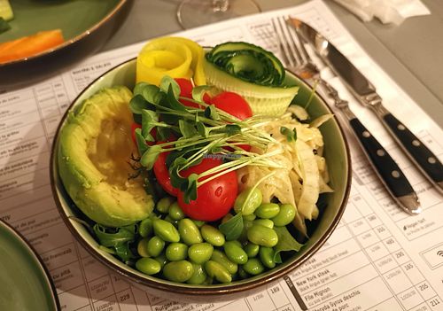 Vegan bowl, I had it with some hummus at Gastrobar in Chisinau