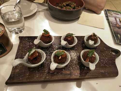 Beetroot croquettes. at BMS Organics - Nanjing West in Shanghai
