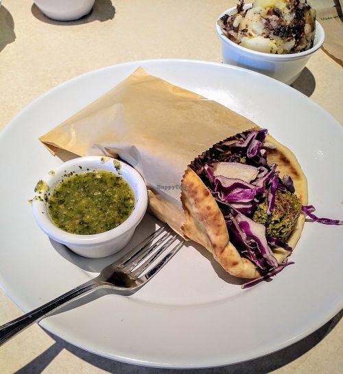 Falafel pita at Zoës Kitchen - Alma School in Chandler