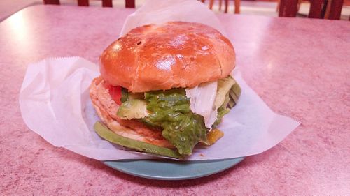 Vegan Chicken Croissant Sandwich at 118 Cafe in Simi Valley