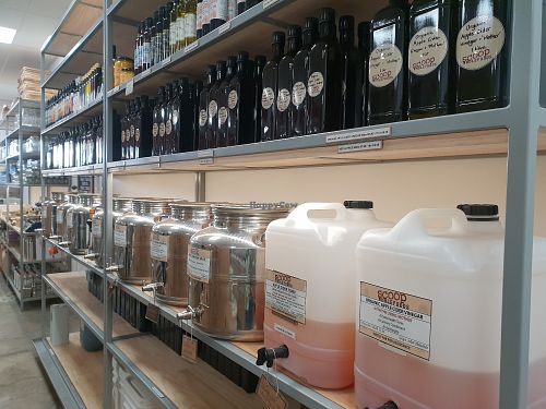 Oils and vinegars and more at Scoop Wholefoods in Orange