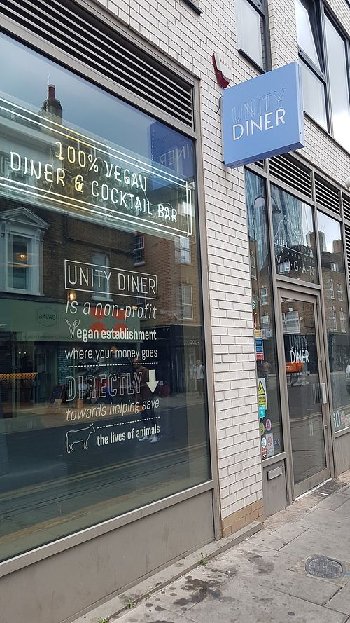 Unity Diner outside at Unity Diner in East London