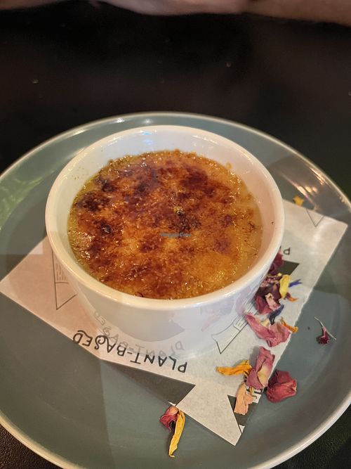 Crème brûlée  at Unity Diner in East London
