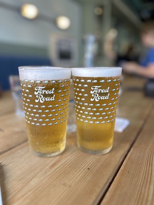 “Posh” beer  at Unity Diner in East London